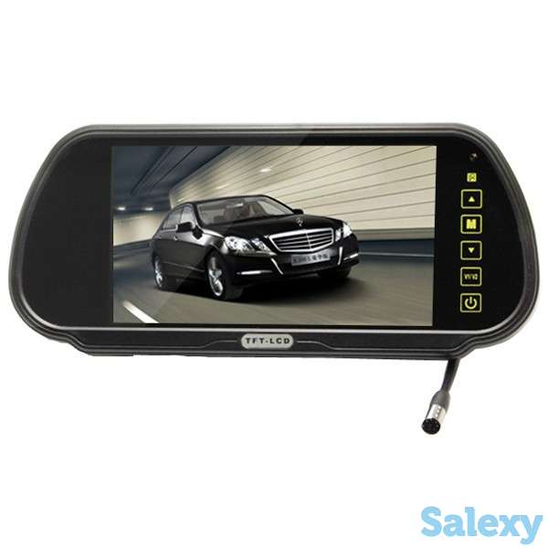Продам Зеркало заднего вида с встроенным монитором для камеры заднего вида, с поддержкой USB и SD накопителей, фотография 1
