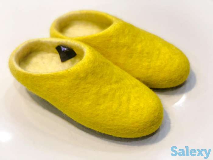 Тапочки домашние 100% шерсть класса люкс, фотография 1