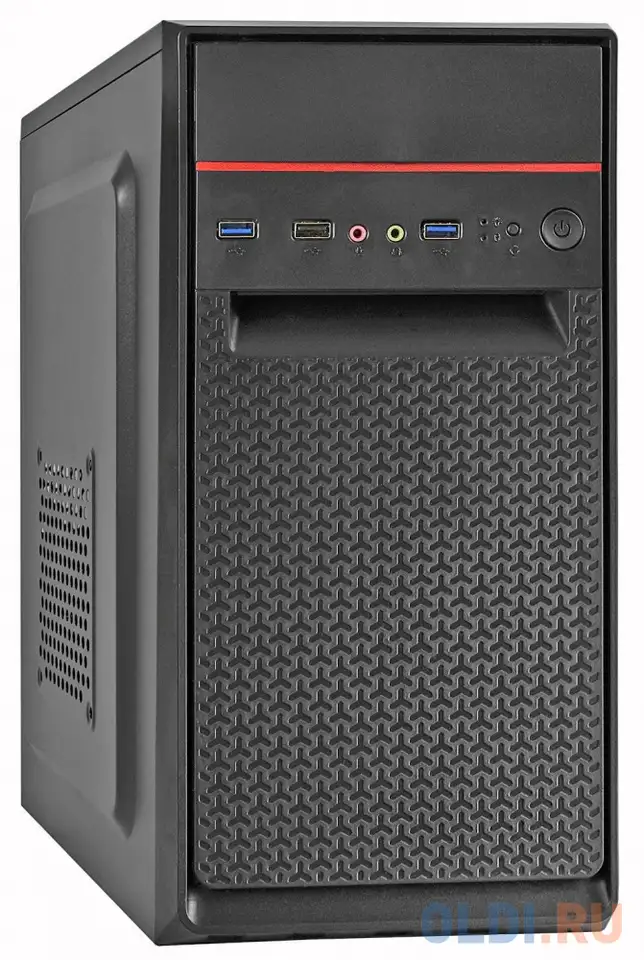 Корпус microatx exegate baa-107u 350 вт чёрный ex283061rus, фотография 1