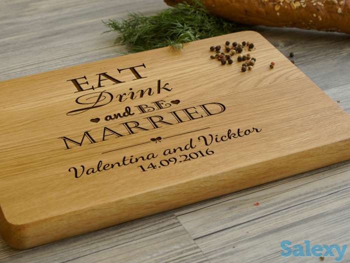 Гравировка на деревянных досках. Лазерная гравировка на досках любых размеров., фотография 1