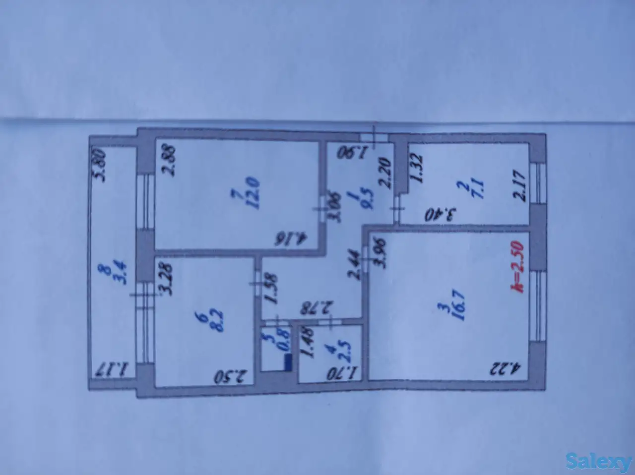 Продам 3-х комнатную квартиру, фотография 8