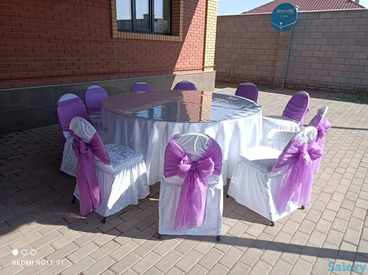 Прокат Аренда Столы Стулья Пуфики Посуда Оформление Цветы Шары и пр., фотография 7