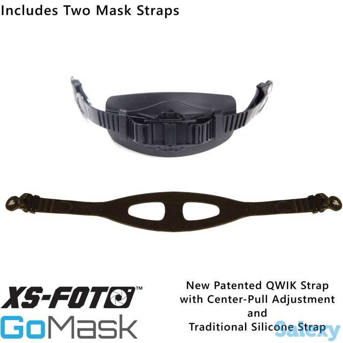 Маска подводная marlin ready (черный силикон) с креплением под gopro black, фотография 5