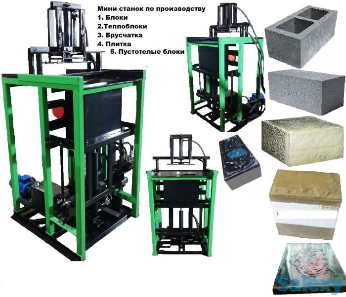 Мини станок для 3-4 х.сл. теплоблоков с облицовкой под мрамор, фотография 4
