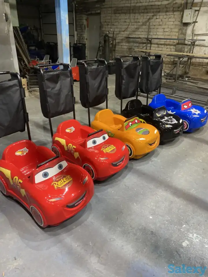 Машинки тележки для торгового центра с видео монитором, фотография 3