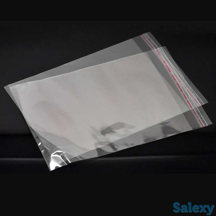 пакеты упаковочные прозрачные с клеевым клапаном., фотография 1
