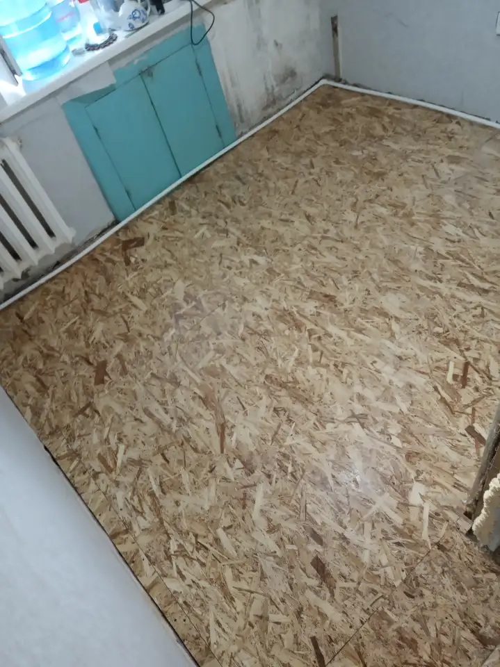 Укладка ламината настил линолеума и ОСБ, фотография 7