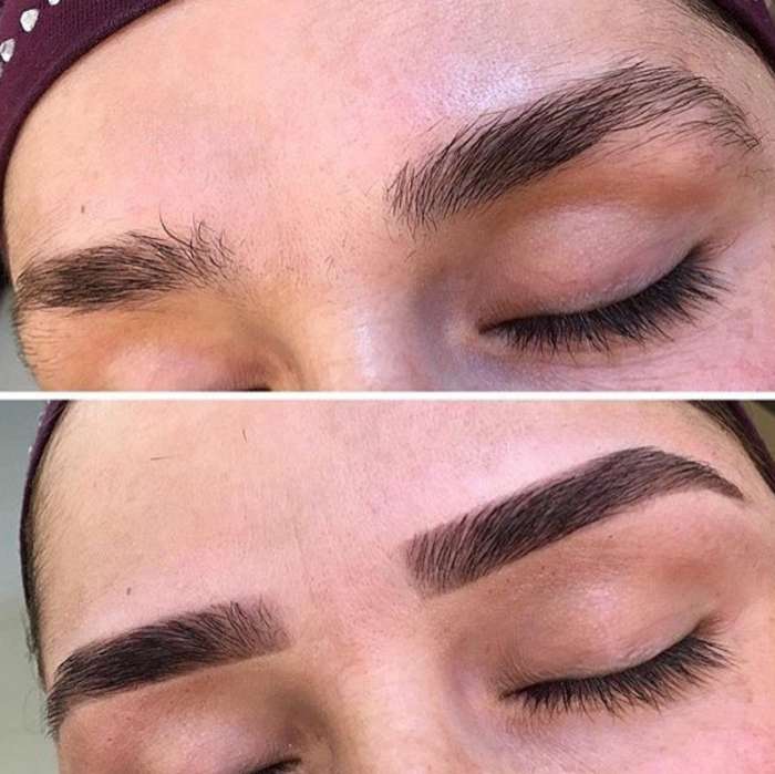 коррекция бровей и покраска, фотография 1