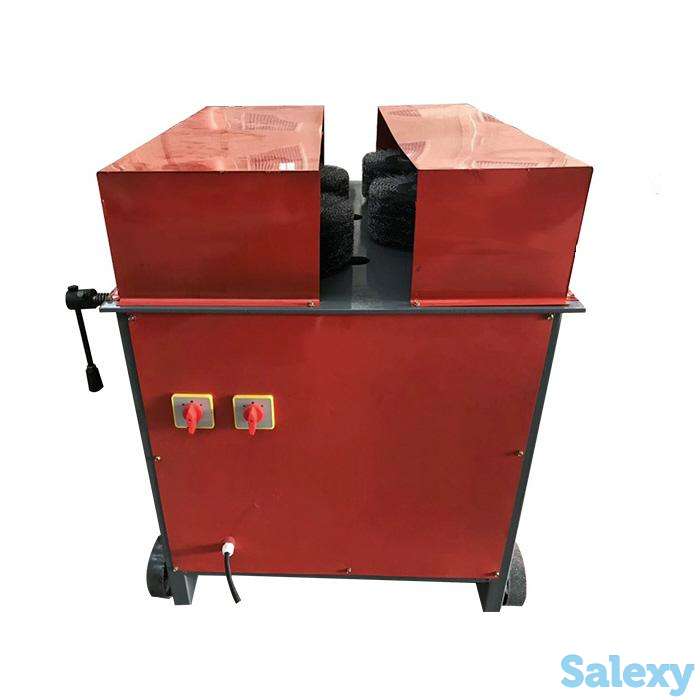 Модель-50 2-х сторонний станок для очистки труб от ржавчины., фотография 1