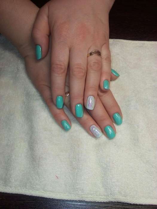 Маникюр, гелевое покрытие ногтей, фотография 8