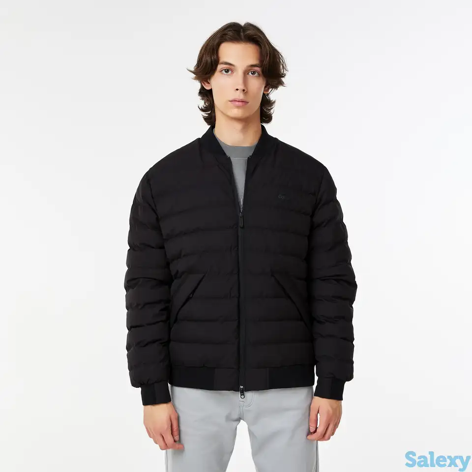Мужская стёганная куртка lacoste на молнии, фотография 1