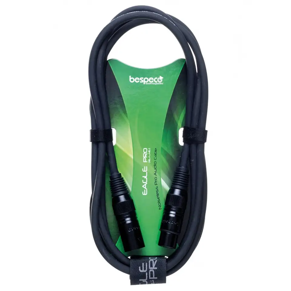 Кабель xlr-xlr 3 m bespeco eagle pro eamb300, фотография 1