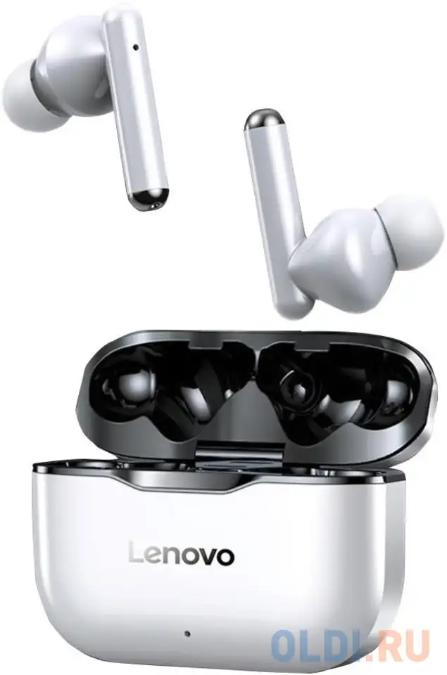 Беспроводные наушники lenovo tws lp1, серый, фотография 1