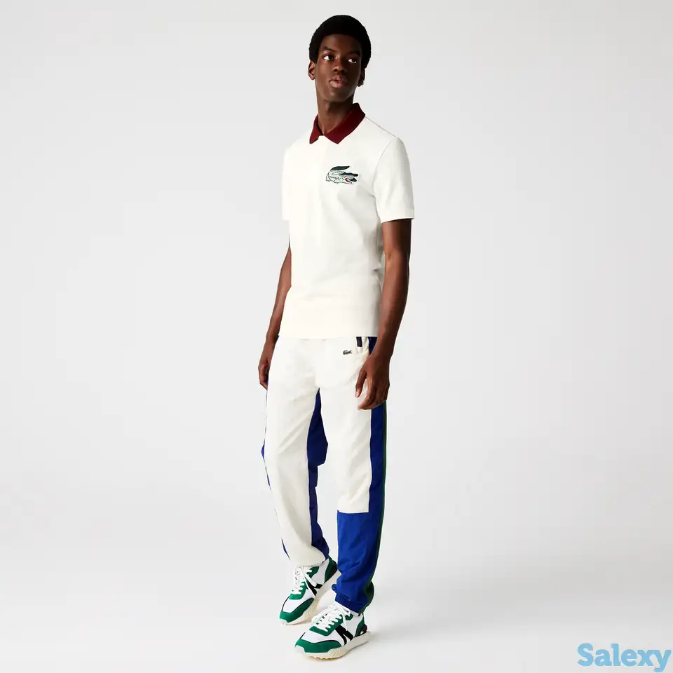 Мужское поло lacoste slim fit из хлопка heritage, фотография 1