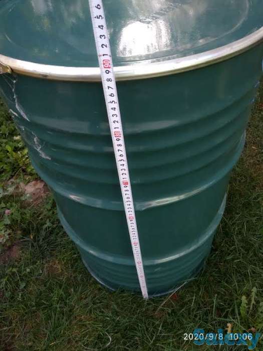 Бочка металлическая 200 л. цилиндрическая, фотография 3