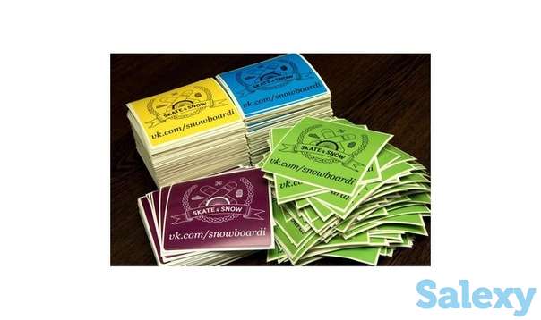 Визитки самоклейки, фотография 1