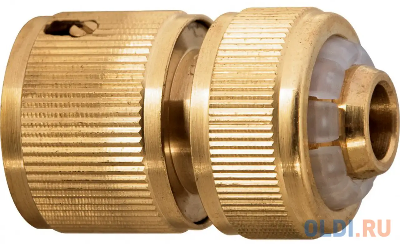 Соединитель латунный быстросъемный для шланга 1/2
