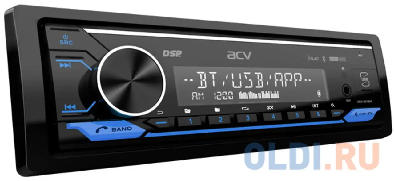 Автомагнитола acv adx-907bm 1din 4x50вт, фотография 1