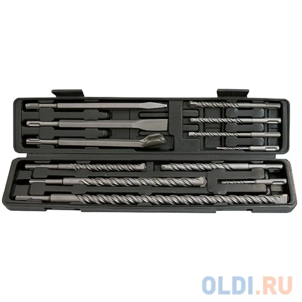 Набор буров по бетону, 5-6х110, 8-10-12х160, 14-16х210, 18х300, 20х450 мм, зубила,, фотография 1