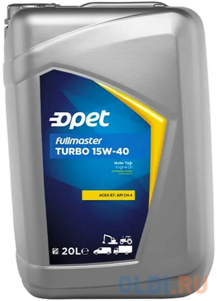 601215568 opet мот.масло fullmaster turbo 15w-40 ch-4 e7 (20л), фотография 1