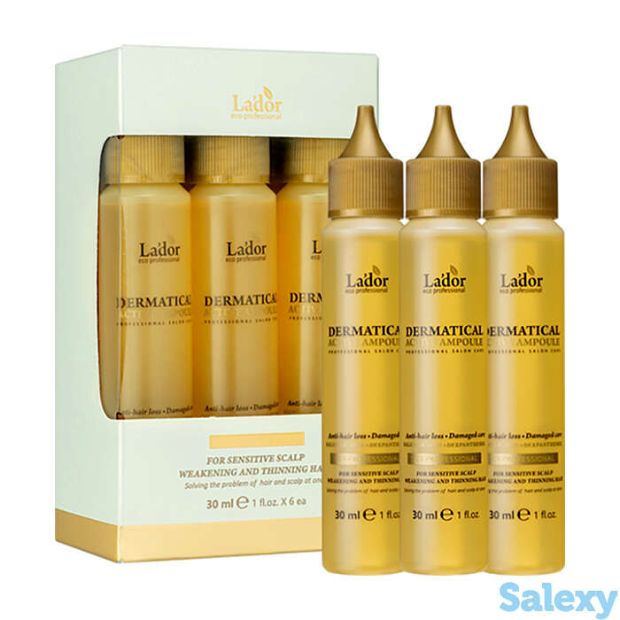 Филлер для кожи головы la’dor dermatical active ampoule (6х30 мл), фотография 1