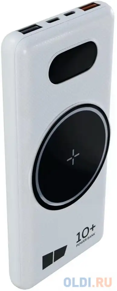 Внешний аккумулятор power bank 10000 мач more choice pb70s-10w белый, фотография 1