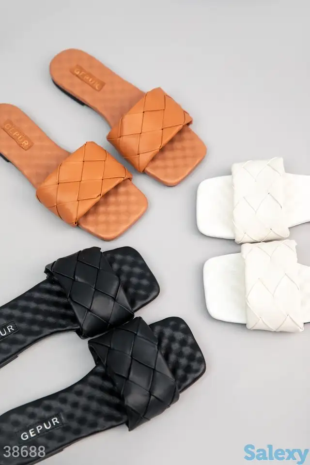 Шлепанцы из натуральной кожи, фотография 1