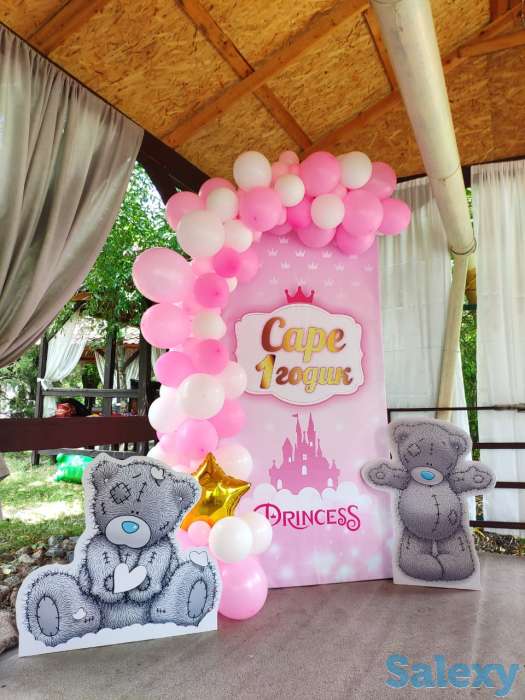 Оформление шарами, гелиевые шары, фигуры, фотография 11