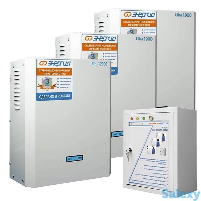 Трехфазный электронный стабилизатор энергия ultra 36000, фотография 1