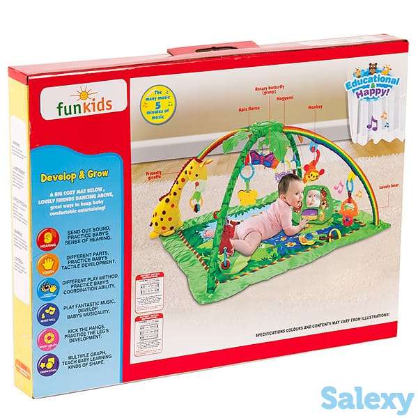 Развивающий коврик Funkids Delux Play Gym Giraffe, фотография 1