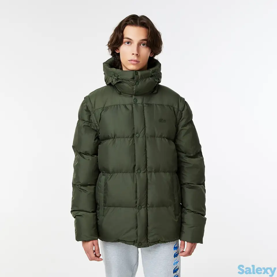 Мужская короткая куртка-пуховик lacoste, фотография 1