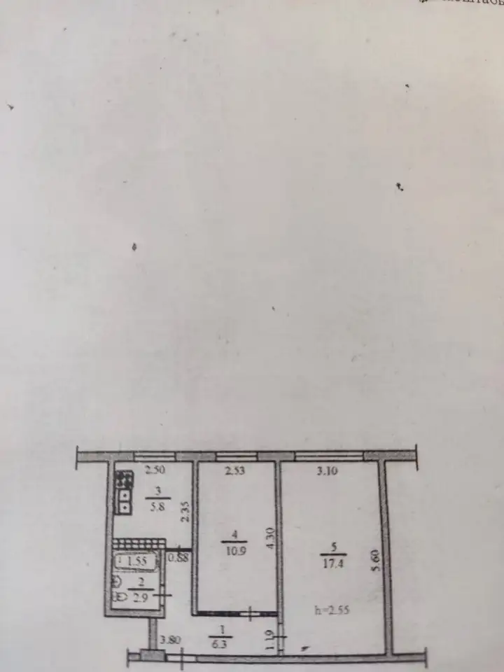 Продам двухкомнатную квартиру в районе пересечения улиц Жарокова и Мынбаева., фотография 12