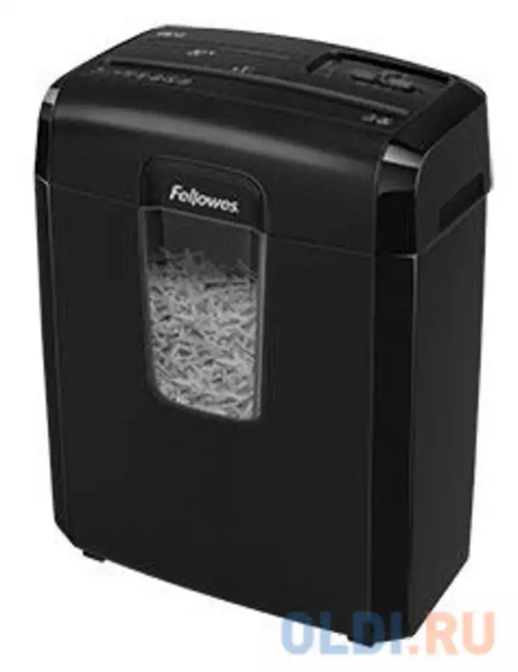 Шредер fellowes powershred 8cd, din p-4, 4х35мм, 8лст., 14лтр.,уничт.: скобы,скр., пл.карты,cd, фотография 1