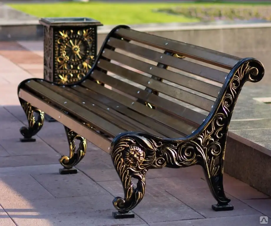 Скамья чугунная  Лавочка чугунная, фотография 1