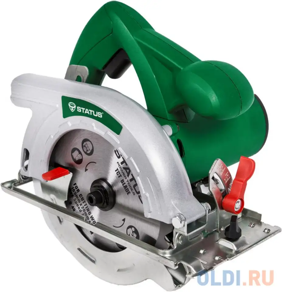 Пила циркулярная status cp190с  1400вт 190х30мм глубина пропила 65мм 5000об/мин, фотография 1