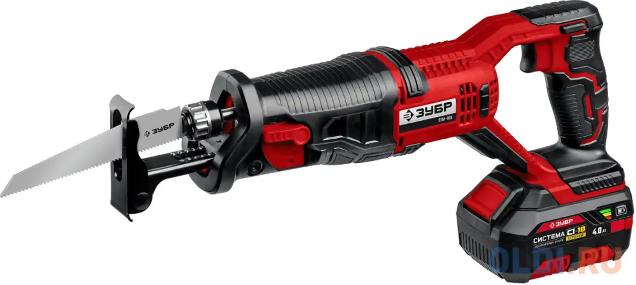 Сабельная пила зубр спл-185-41 аккум. 2600ход/мин, фотография 1