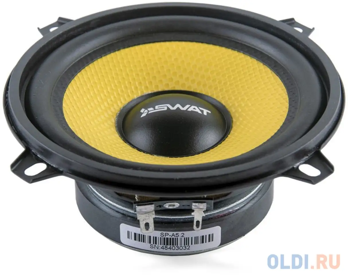 Колонки автомобильные swat sp-a5 (без решетки) 220вт 88дб 4ом 13см (5дюйм), фотография 1