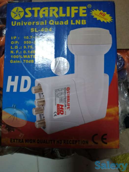 Головка спутниковая на 4 выхода конвертер Корея 100% водонепроницаемая, фотография 1