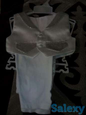 Белый костюм на мальчика 1 год, фотография 1