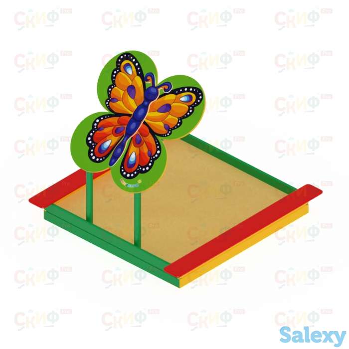 Песочница с навесом Забава-бабочка ИО 509, фотография 1