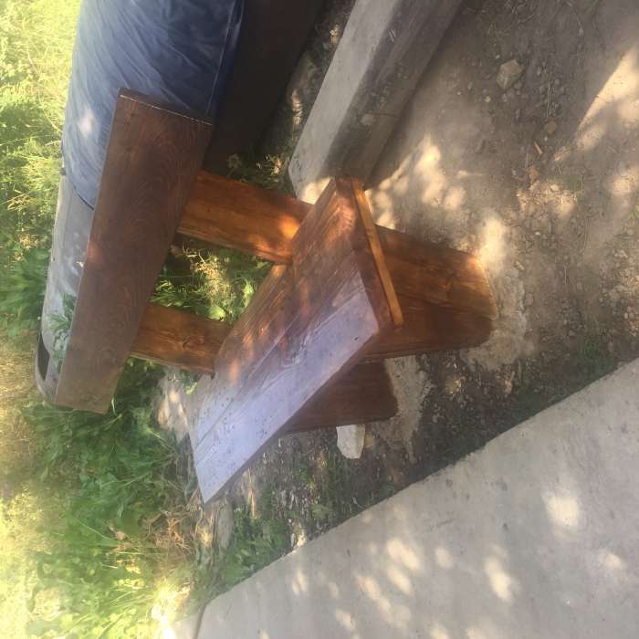 деревянные скамейки, фотография 1