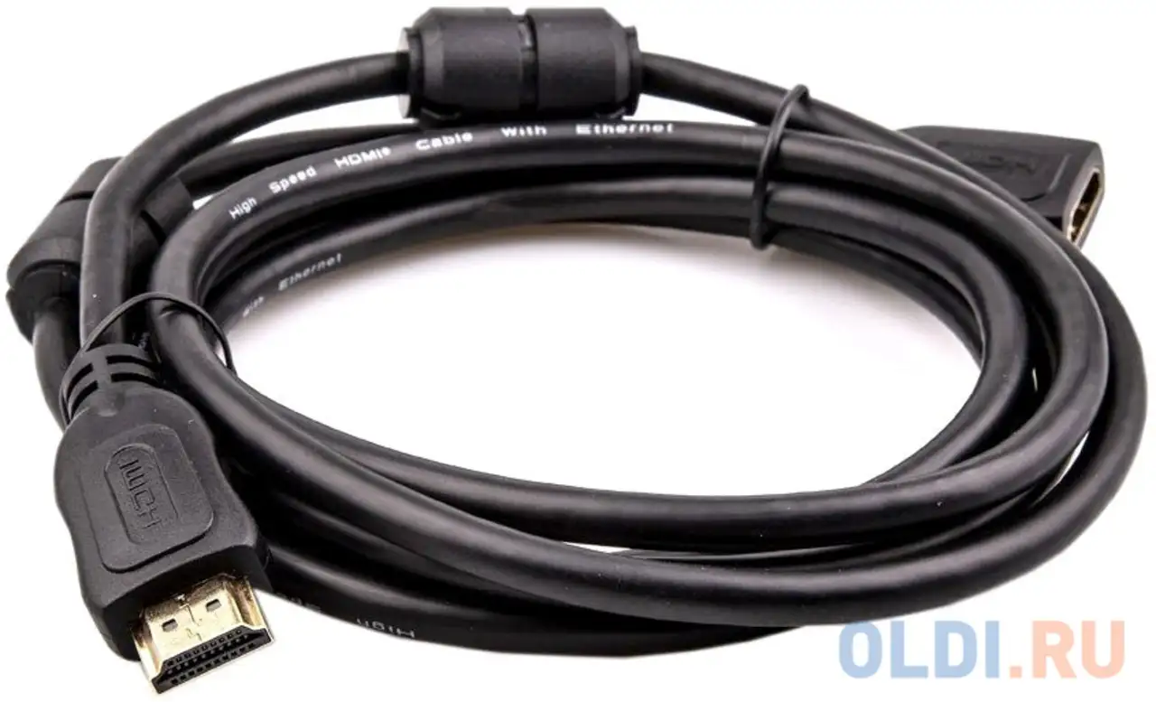 Кабель hdmi 5м telecom tcg200mf-5m круглый черный, фотография 1