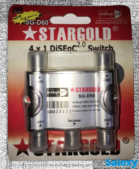 Коммутатор, спутниковый свич Корея, DiSEgC 4*1 Stargold SG D60, фотография 5