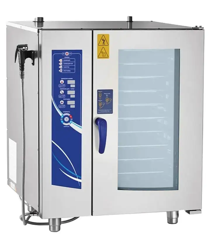 Пароконвектомат Abat ПКА 10-11ВМ2  на заказ предназначен для обжаривания, приготовления на пару, бланширования, запек, фотография 1