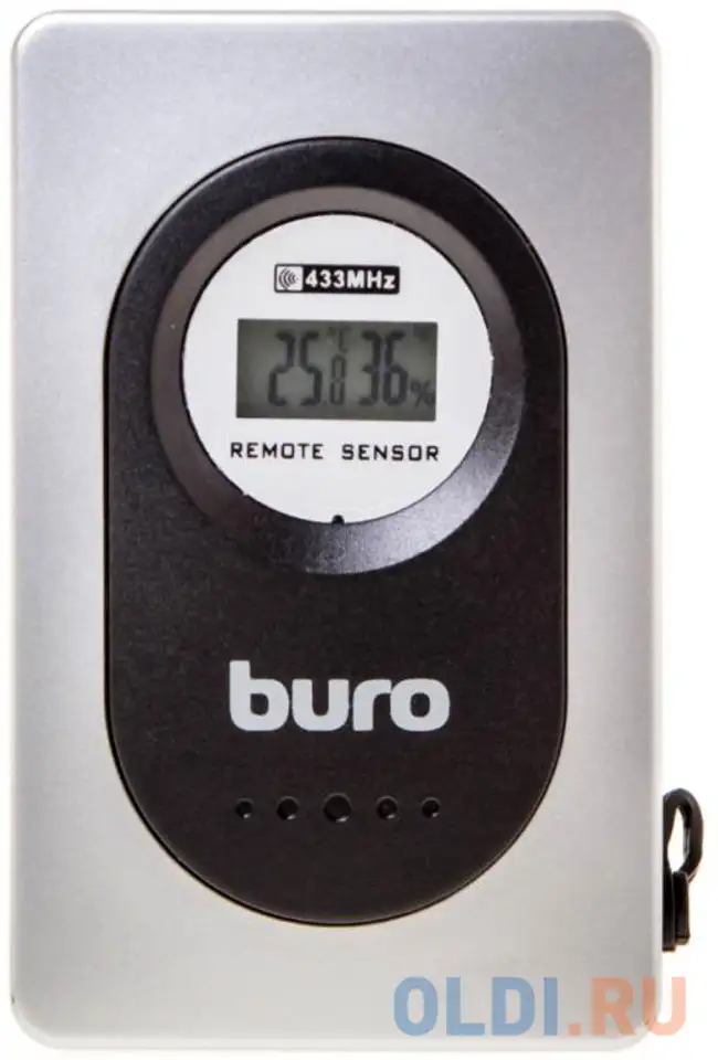 Термометр buro h999e/g/t серебристый/черный, фотография 1