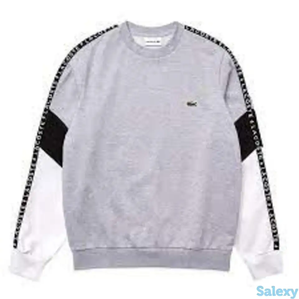 Мужская флисовая толстовка lacoste с круглым вырезом, фотография 2