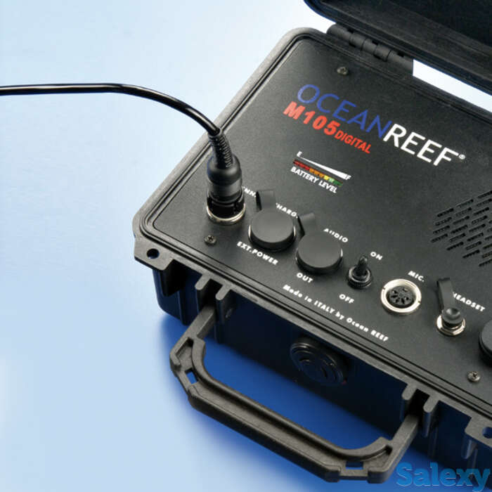 Наземная аудиостанция беспроводной подводной связи ocean reef m-105d с индикатором заряда батареи, фотография 1