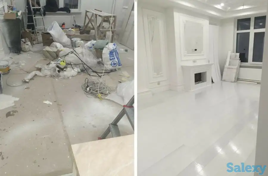 Клининг, Уборка квартир, Уборка домов, Влажная уборка, Генеральная уборка, После ремонта уборка, фотография 9