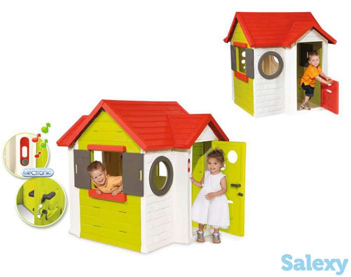 Детский игровой домик с замком и со звонком Smoby, фотография 1