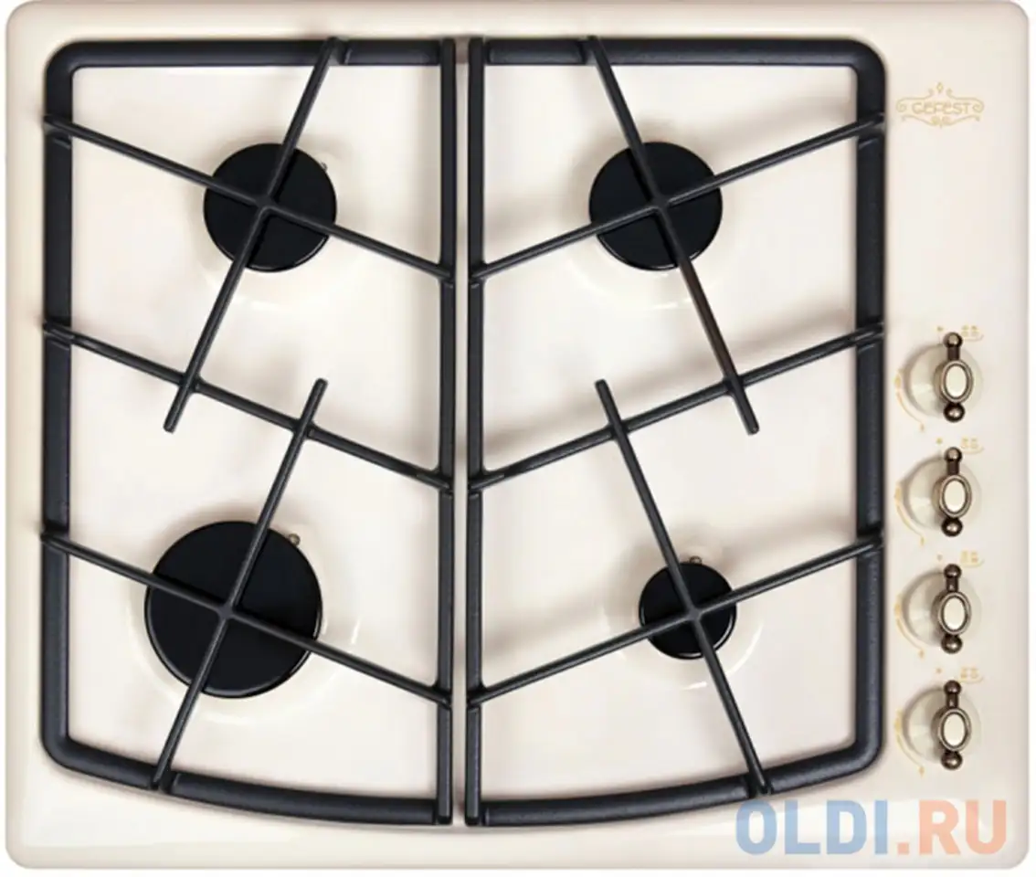 Варочная панель газовая gefest 1211 к54 кремовый, фотография 1